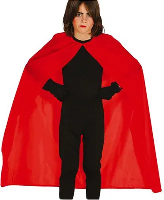 Immagine prodotto di Demon Cape Magical Hero Cosplay Fantasy Halloween Costume Cape 100 cm Red Magician Cape Adventure Figure Mysterious Shape Transformation, Colore: Red