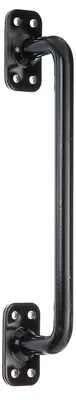 Image de Alberts 419103 Poignée de porte, droite, peinte en noir par poudrage, 275 x 32 mm