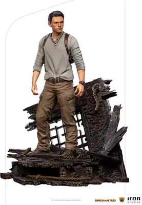 Zdjęcie produktu dla Iron Studios Uncharted Movie Deluxe Art Scale Statue 1/10 Nathan Drake 22 cm