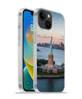 Produktbild von MuchoWow® Handyhülle Schutzhülle Hülle für Apple iPhone 14 - Softcase New York - Freiheitsstatue - Skyline Silikon Softcase Handy Hülle - Mobiltelefonhülle
