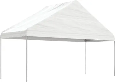 Produktbild von vidaXL Pavillon mit Dach Weiß 8,92x5,88x3,75 m Polyethylen