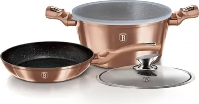 Obrázek produktu pro Berlinger Haus hrnec a pánev Rose Gold 51132