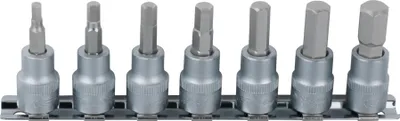 Zdjęcie produktu dla KS TOOLS Zestaw nasadek 1/4" sześciokątnych 7 szt. 2,5-8 mm - 911.1544