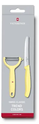 Produktbild von Victorinox SwissClassic Trend Colors, Messer-Set, Edelstahl, Polypropylen, 1 Werkzeug, Schäler, Edelstahl
