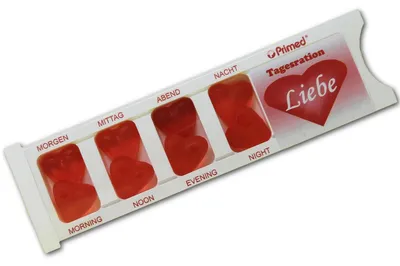 Produktbild von Tablettenbox Liebe gefüllt mit Fruchtgummi Scherzartikel 25g