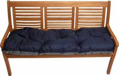 Produktbild von Bankkissen 120x50cm, Sitzkissen outdoor, Gartenkissen, Auflage für Hollywoodschaukel, Bodenkissen Dunkelblau