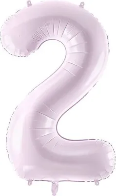 Produktbild von Folienballon Zahl „2“, 72cm, lila