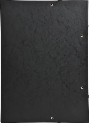 Produktbild von Exacompta 5x Sammelmappe + Gummizug 3 Klappen Karton 600g/qm A3 Schwarz 59502E