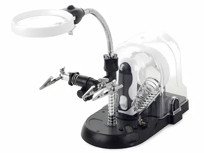 Obrázek produktu pro Verk 09113 Držáček s lupou-třetí ruka s LED osvětlením