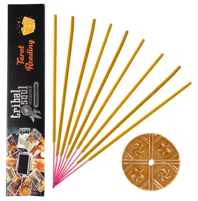 Produktbild von Set Räucherstäbchen + Keramikständer TAROT Duftende Räucherstäbchen