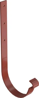 Produktbild von BRYZA Gerader Rinnenhaken verzinkt Ø 150 mm, Ziegelrot RAL 8004