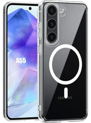 Image de Coque pour Samsung Galaxy A55 5G, Protection Antichoc Anti-Rayures avec Cercle Magnétique