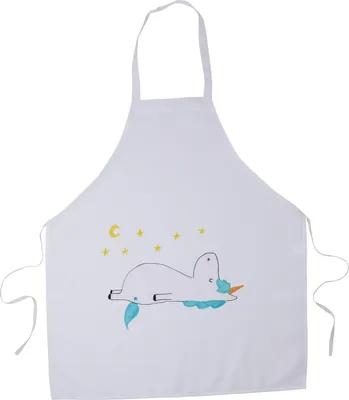 Produktbild von Mr. & Mrs. Panda Backschürze Einhorn Sternenhimmel - Weiß - Geschenk, Sterne, Gastro Schürze, Kochkleidung, Verrückt, Kochschürze, Unicorn, Kellner-Schürze, Einhörner
