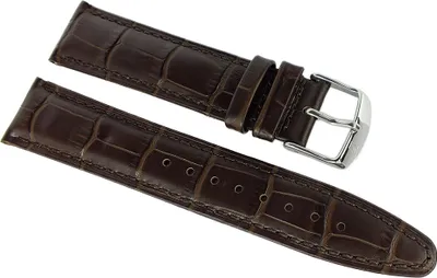 Produktbild von Festina Chronograph Uhrenarmband 21mm Krokooptik Leder braun | F16893
