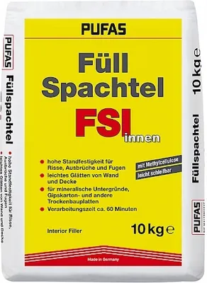 Produktbild von Pufas Füllspachtel innen 10kg 3005000