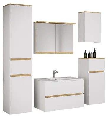 Obrázok produktu pre 6-dielna súprava kúpeľňového nábytku s umývadlom Cosila-I 61 cm