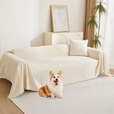 Produktbild von Beige Katzenhaarbügel für 1-4 Sitzplätze, 180 x 340 cm