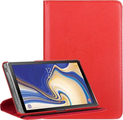 Produktbild von Tablet Tasche für Samsung Galaxy Tab S4 10.5 Leder Schutzhülle 360° Case Cover Rot