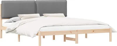 Obrázok produktu pre Rám postele s čalúneným čelom Svetlosivá 200 x 200 cm