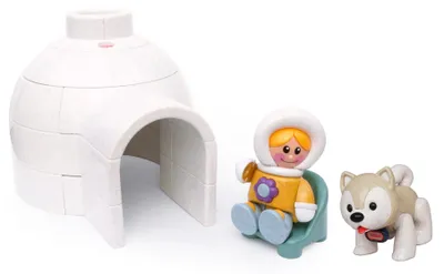 Produktbild von Tolo Spielzeug Iglu Set - nachhaltiges Lernspielzeug für Kinder