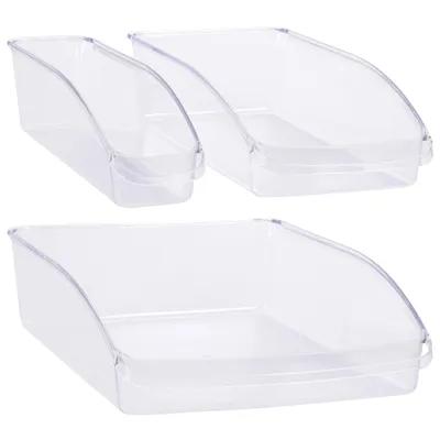 Produktbild von 3tlg. Set Kühlschrank Korb Aufbewahrungsbehälter Transparent Organizer Kühlschrankbox Gemüse Obst Gefrierschrank Schubladenkorb