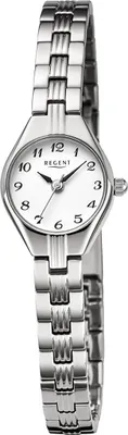 Produktbild von Regent Metall Damen Uhr Armbanduhr Quarz silber Metallarmband D2URF1468