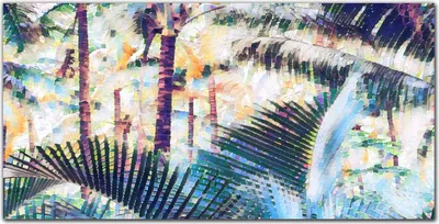 Produktbild von Coloray Bild aus Leinwand 120x60 Leinwand Dekoration - Jungle Baum