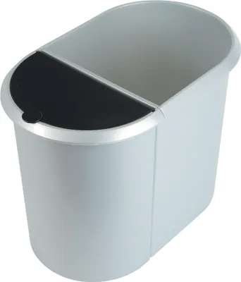 Image de helit the double Mülltrenner 20,0 + 9,0 l silber (H6220900)