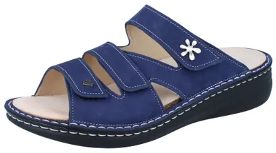Produktbild von FINN COMFORT Grenada Damen Pantolette blau Nubukleder - Größe: 41