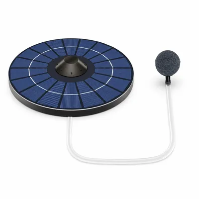 Produktbild von Solar Teichbelüfter, schwimmende Teichpumpe mit Luftsprudler, solarbetriebener Sauerstoffanreicherer für Fischteich, Gartenteich, Aquarium