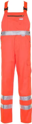 Produktbild von Planam Warnschutz Latzhose uni Gr. 94 orange