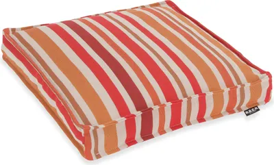 Produktbild von H.O.C.K. Glory Outdoor Stuhlkissen 40x40x5cm Streifen orange rot col. 9 cobo