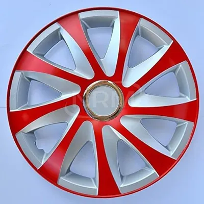Produktbild von NRM Radzierblende Drift EXTRA Silber/rot 16 Zoll 4er Set