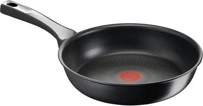 Produktbild von Famanu Bratpfanne 28 cm - kratzfeste Titan-Antihaftbeschichtung - induktionsgeeignet - schwarz