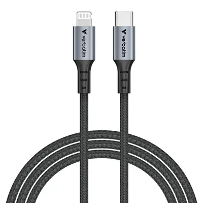 Produktbild von Ladekabel, USB-C zu Lightning, 1.2m, schwarz Sync&Charge, 60W, 480MBit/s, Retail