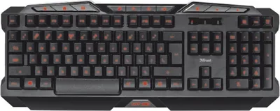 Produktbild von Trust 18913 GXT 280 LED Illuminated Gaming Tastatur DE schwarz (deutsches Layout, QWERTZ, beleuchtet, 8 Media-Tasten