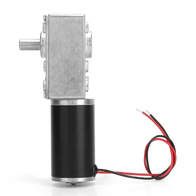 Zdjęcie produktu dla Silnik z redukcją prędkości, motoreduktor elektryczny, odwracalny motoreduktor ślimakowy, wał 8 mm, 12 V, 10 obr