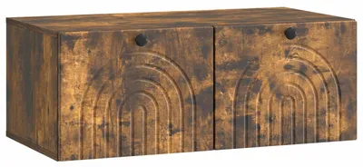 Produktbild von vidaXL Wandmontierter TV-Schrank Geräucherte Eiche 78,5 x 41 x 30 cm