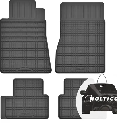 Immagine prodotto di Tappetini in gomma con bordo Tappetini in gomma per auto Tappetini in gomma per auto con montaggio preciso Set di 4 pezzi - adatto per Mercedes A W169 2004-2011