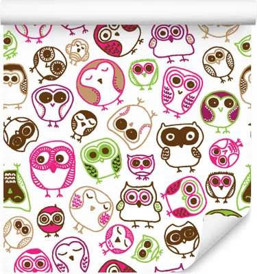 Obrázok produktu pre 10m VLIES WALLPAPER rolka škôlka vtáky les sovy obloha príroda XXL