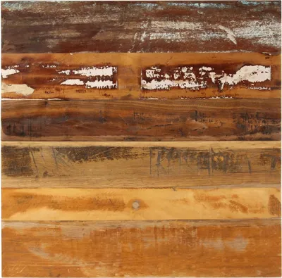 Image de Dessus de table carré 70x70 cm 15-16 mm Bois de récupération