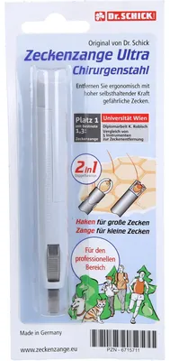 Obrázek produktu pro Kleště na klíšťata Ultra chirurgická ocel 1 ks