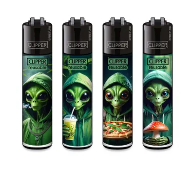 Produktbild von Clipper Feuerzeug 4er Set FFX Welcome to Earth