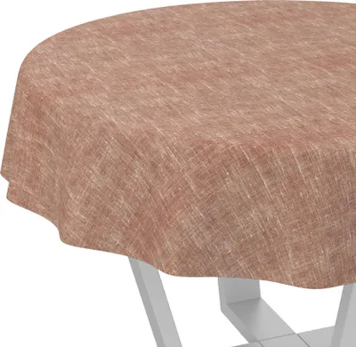 Produktbild von Tischdecke Melliert Vintage Rot Rund 140cm Schnittkante
