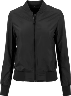 Image de Build Your Brand BY044 | Veste femme bomber en nylon - Couleur : Noir - Taille : L