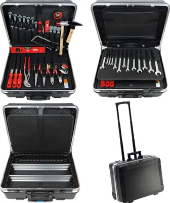 Produktbild von FAMEX 606-78 bestückter Profi Werkzeugkoffer in ABS-Schallenkoffer - 98-tlg. - PROFESSIONAL