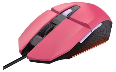 Produktbild von Trust GXT 109P FELOX, Beidhändig, USB Typ-A, 6400 DPI, Pink