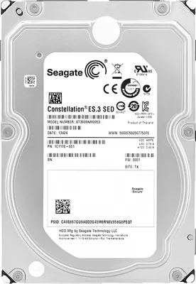 Immagine prodotto di Disco rigido Seagate 3TB ST3000NM0053 128Mb Cache 7200Rpm Sata III 3.5'' pollici
