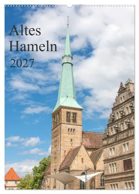 Produktbild von Altes Hameln (Wandkalender 2027 DIN A2 hoch), CALVENDO Monatskalender