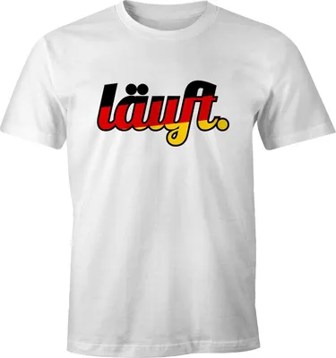 Produktbild von Herren WM-Shirt Läuft - Deutschland Fußball Fan-Shirt weiß XL
